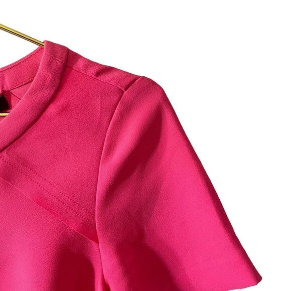 Banana Republic Flounce Dress Kismet Pink Size 4P - Picture 4 of 14